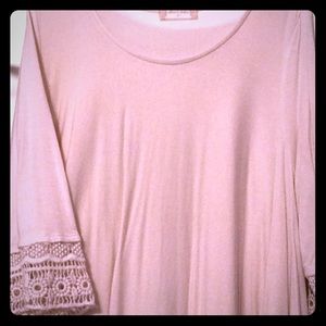 Cream babydoll blouse